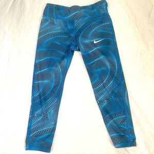 Nike Blue Patterned Leggings